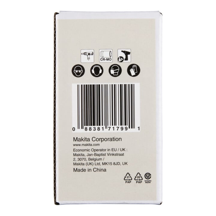 Makita Schlagnuss 3/4", SW32, 90 mm, inkl. O-Ring und Stift, CR-MO