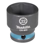 Makita Schlagnuss  3/8", SW22, kurz, Impact Black