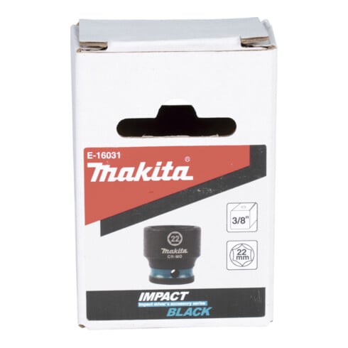 Makita Schlagnuss  3/8", SW22, kurz, Impact Black