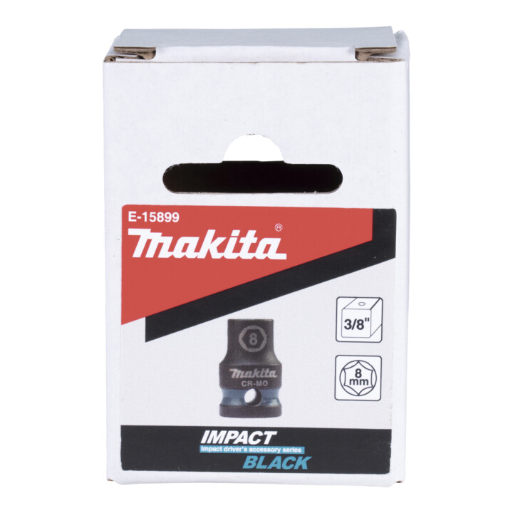 Makita Schlagnuss 3/8", SW8, kurz, Impact Black