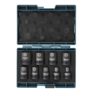 Makita Schlagnuss-Set IMPACT BLACK 9-tlg., 1/2"