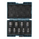 Makita Schlagnuss-Set IMPACT BLACK 9-tlg., 1/2"-1