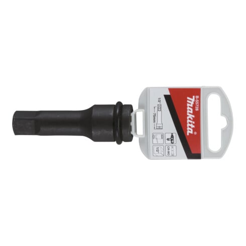 Makita Schlagnuss-Verlängerung 1/2", 75 mm, inkl. Sicherungsstift und O-Ring, CR-MO