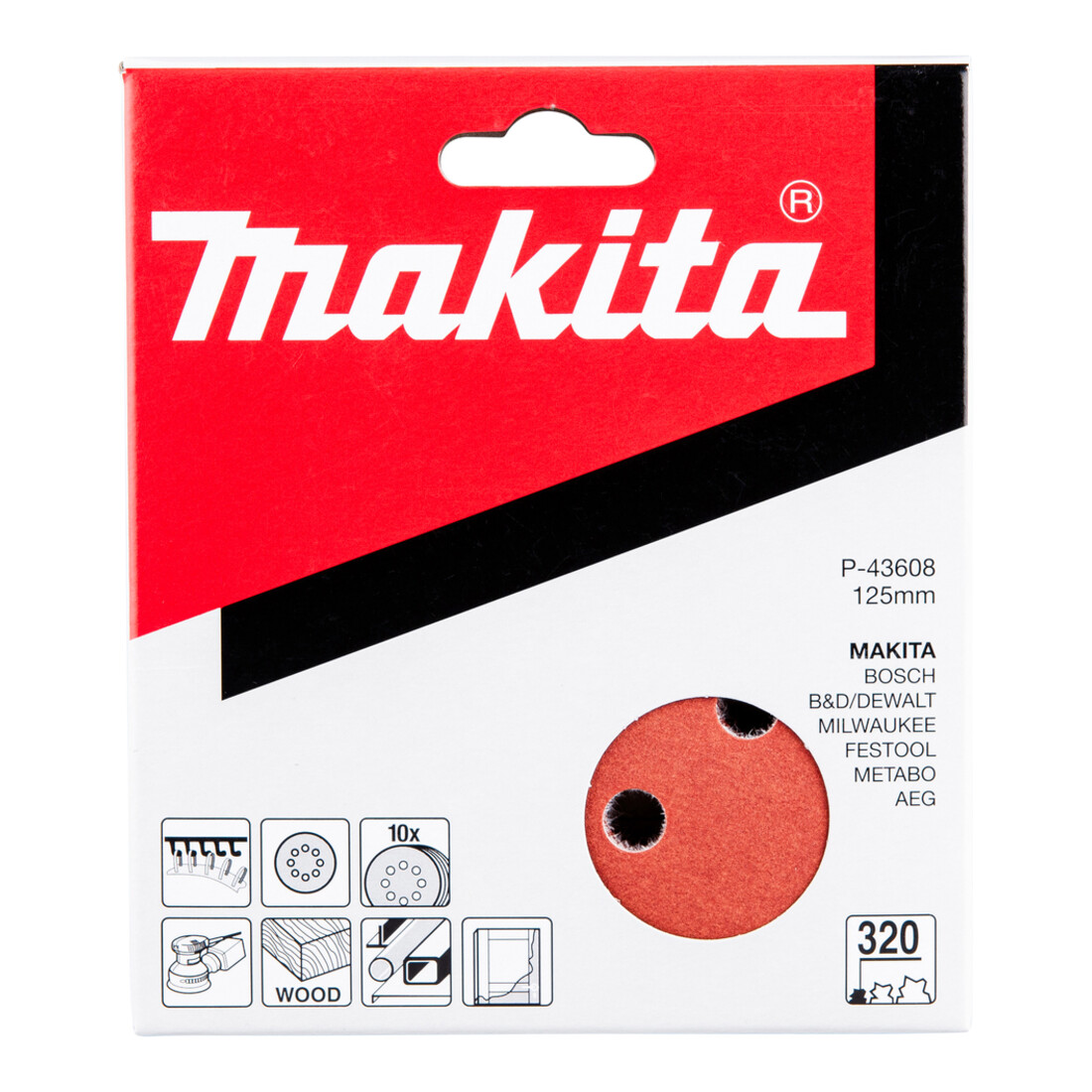 Makita Schleifpapier D 125 K320