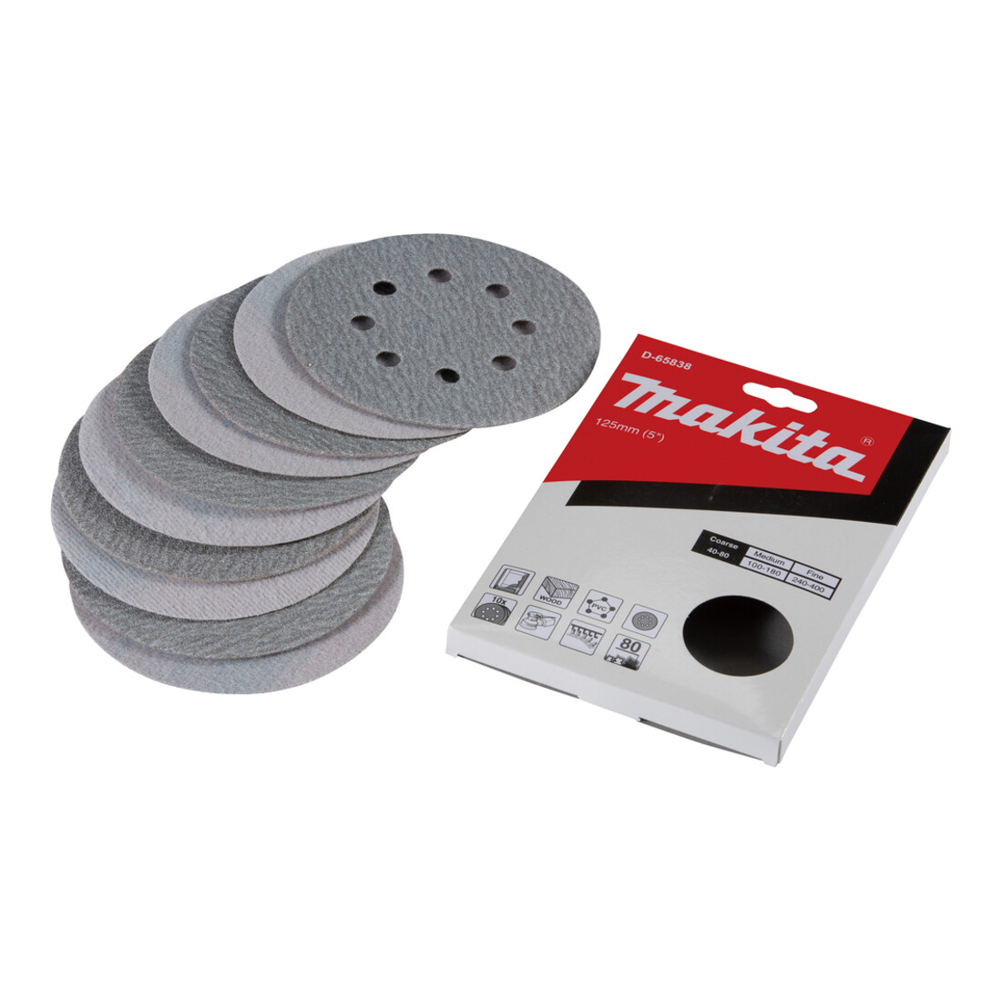 Makita Schleifpapier D 125mm K80