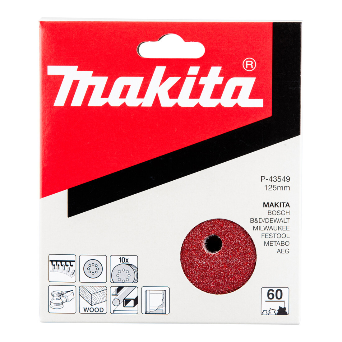 Makita Schleifpapier Klett 125 mm