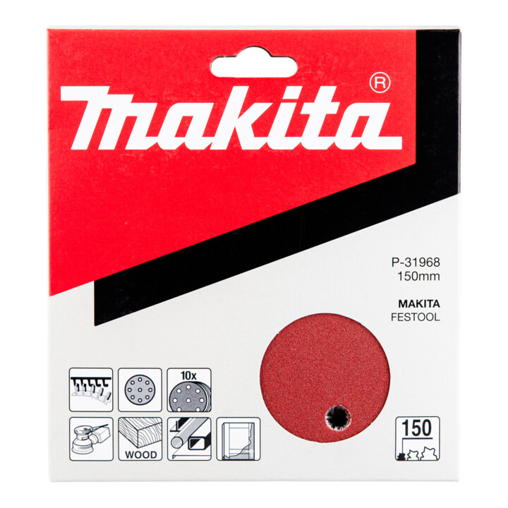 Makita Schleifpapier Klett 150 mm K150 P-31968