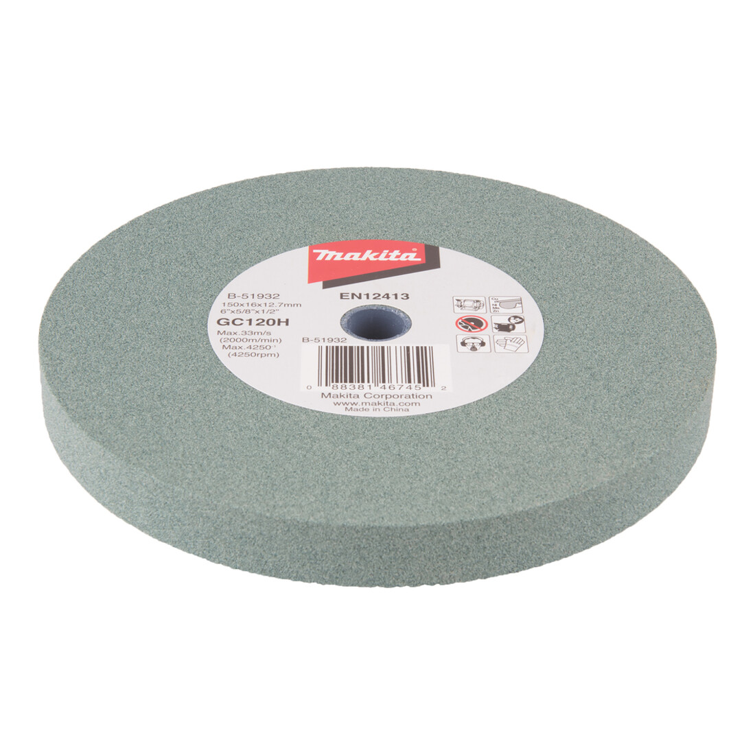 Makita Schleifstein GC120H150x16x12,7 B-51932