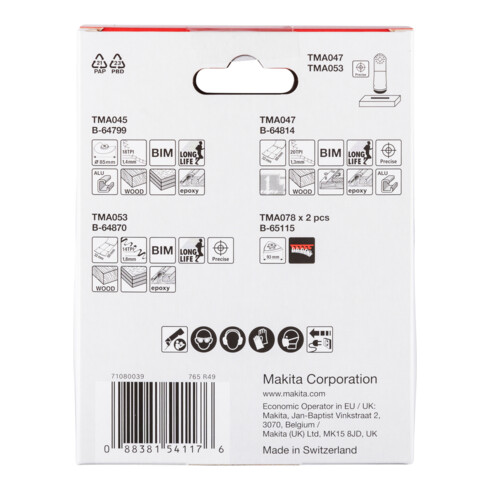 Makita Schreinerset 5-teilig