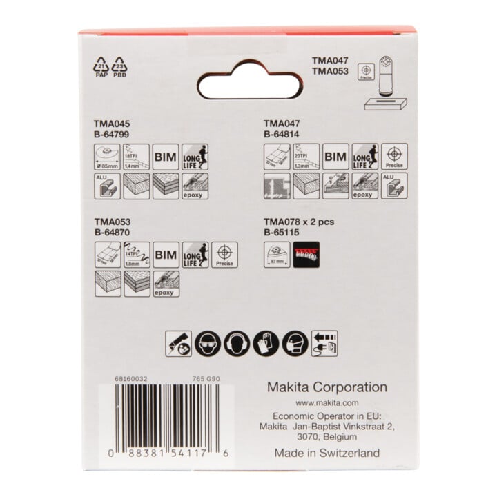 Makita Schreinerset 5-teilig