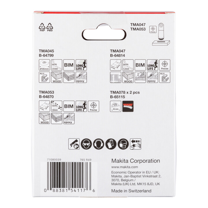 Makita Schreinerset 5-teilig