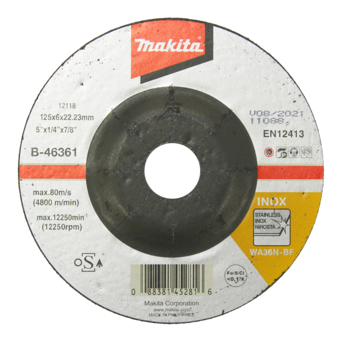Makita Schruppscheibe 125mm 1-Stückflexibel
