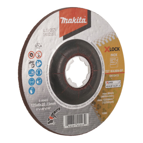 Makita Schruppscheibe 125x6mm INOX