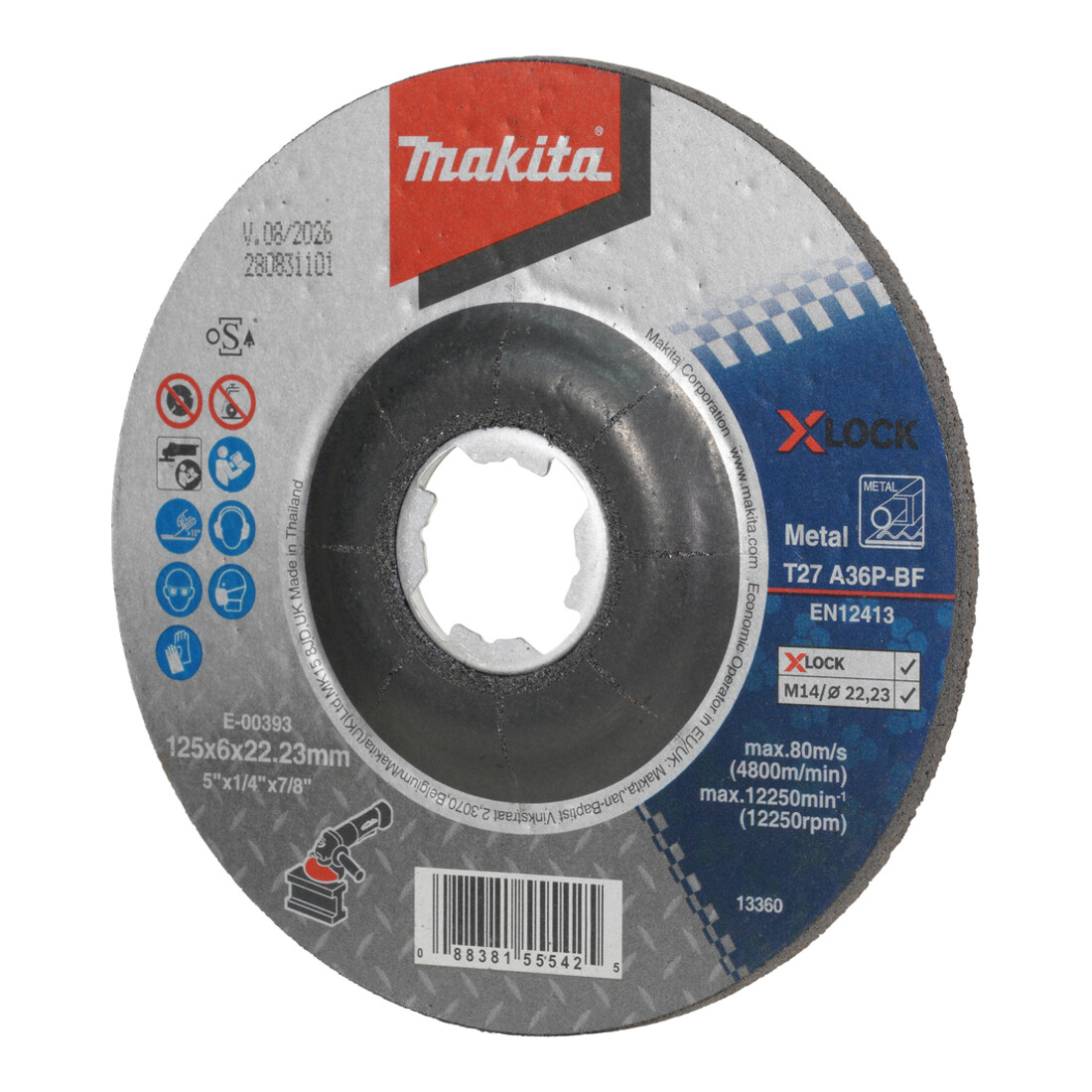 Makita Schruppscheibe 125x6mm Stahl