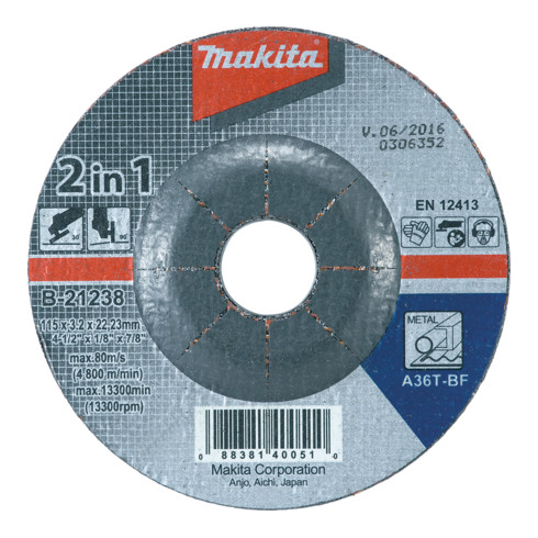 Makita Schruppscheibe 2 in 1