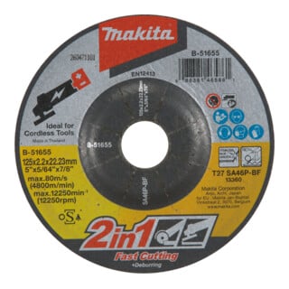 Makita Schruppscheibe 2 in 1