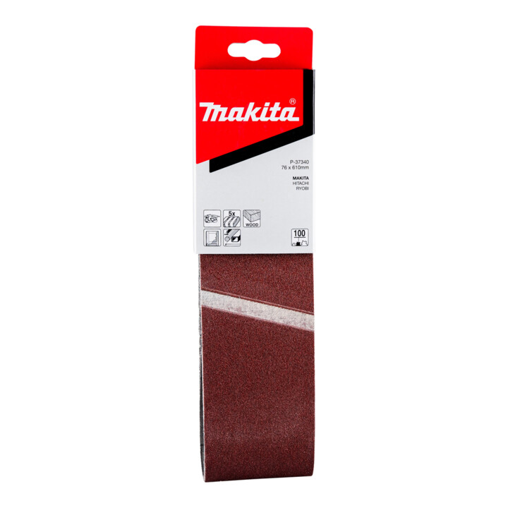 Makita schuurband 76x610mm K100 P-37340