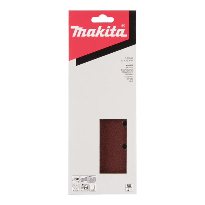 Makita schuurpapier 93x230mm K80 (P-31859)