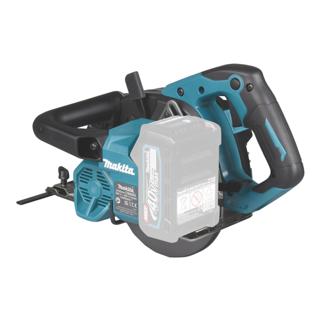 Makita Scie circulaire à main métal sans fil 40V (sans batterie, sans chargeur)