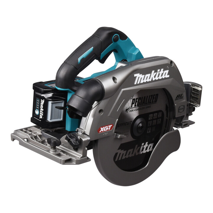 Makita Scie circulaire sans fil 40V max. / 5,0 Ah, 2 batteries + chargeur dans valise de transport