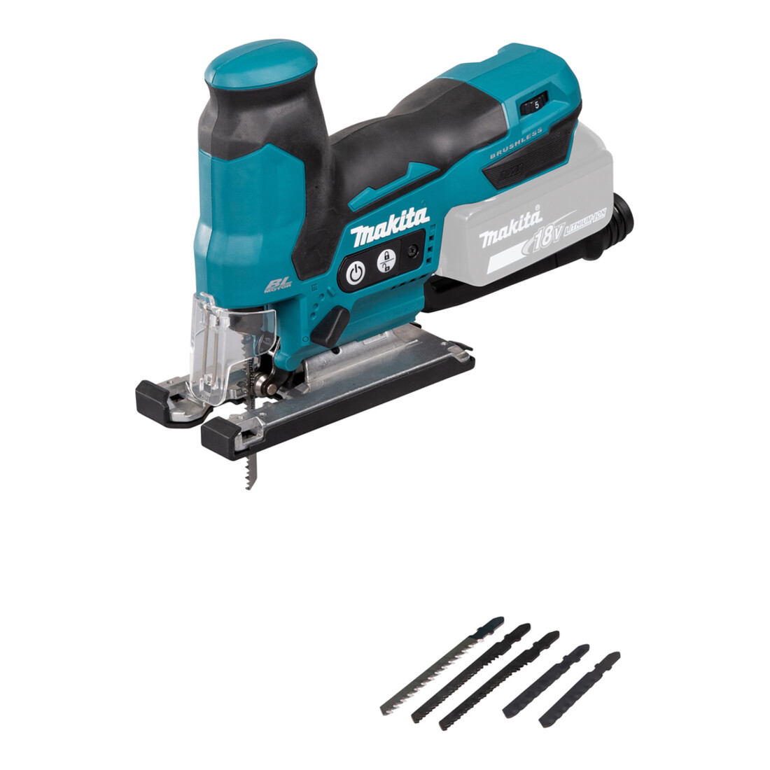 Makita Scie sauteuse pendulaire sans fil 18V, sans batterie