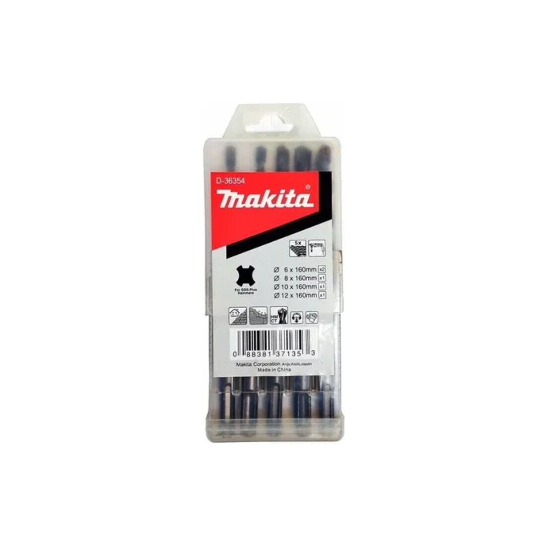 Makita SDS Plus Bohrer Set D-36354, 5-teilig