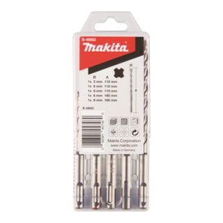 Makita SDS-V-PLUS Jeu de forets No.2 5-pièces B-49052