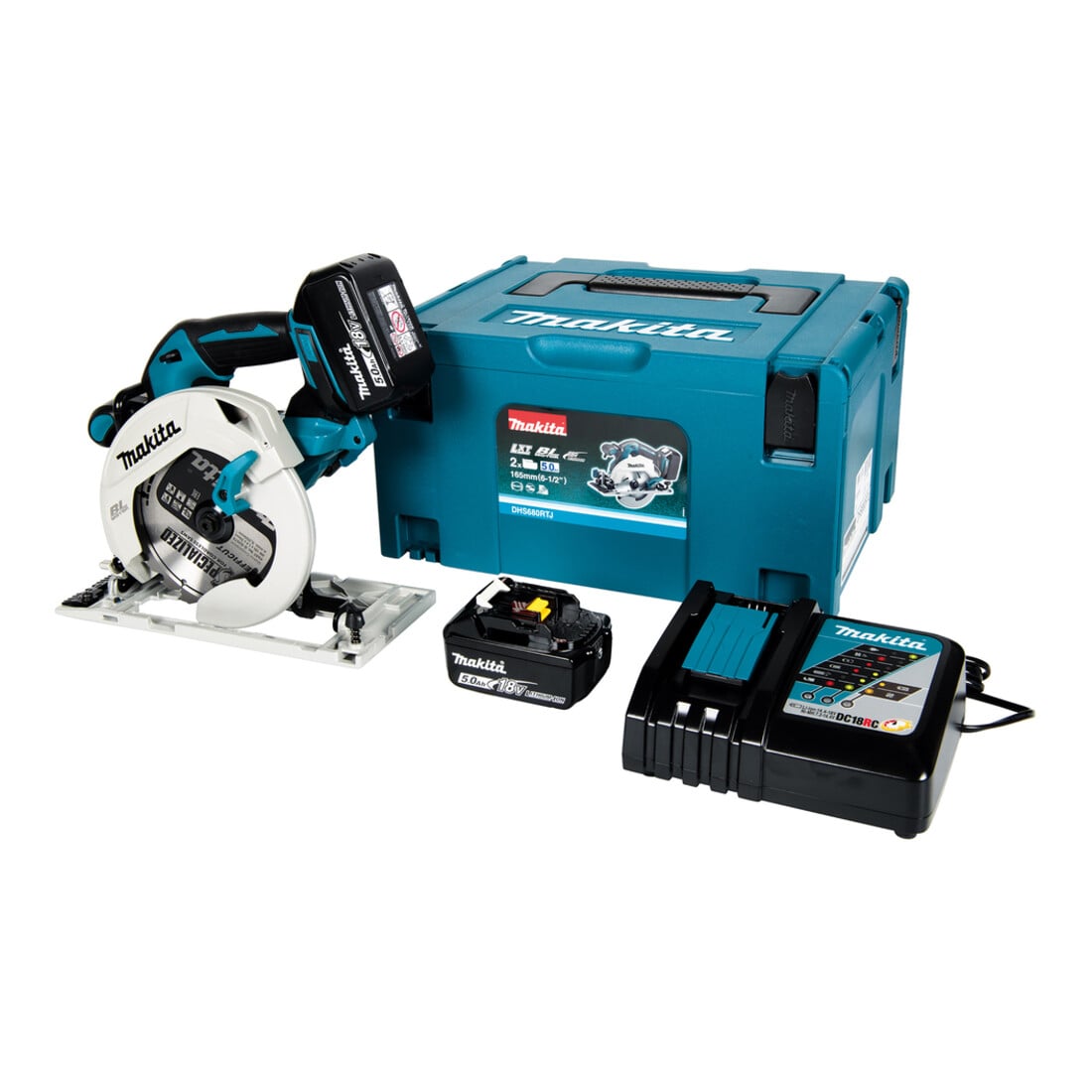 Makita Sega circolare a batteria 57mm 18V/5,0 Ah DHS680RTJ