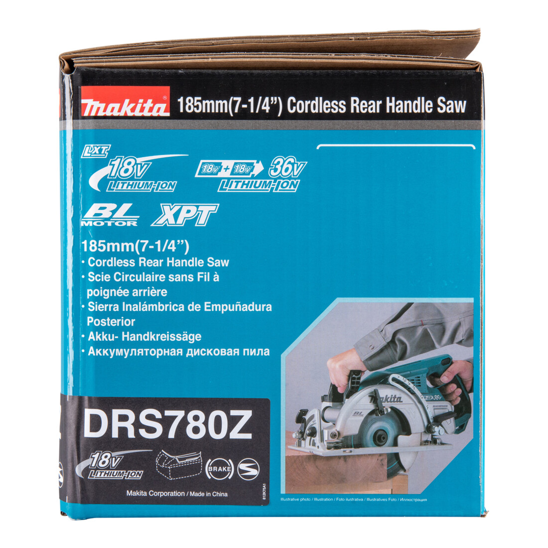 Makita Sega circolare a batteria 65mm 2x18V DRS780Z