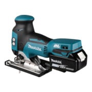Makita Seghetto alternativo a batteria a pendolo DJV181RTJ 18 V con 2 batterie, caricabatterie rapido e in valigetta-4