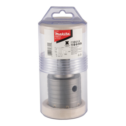 Makita Set de couronnes creuses HM 68 mm