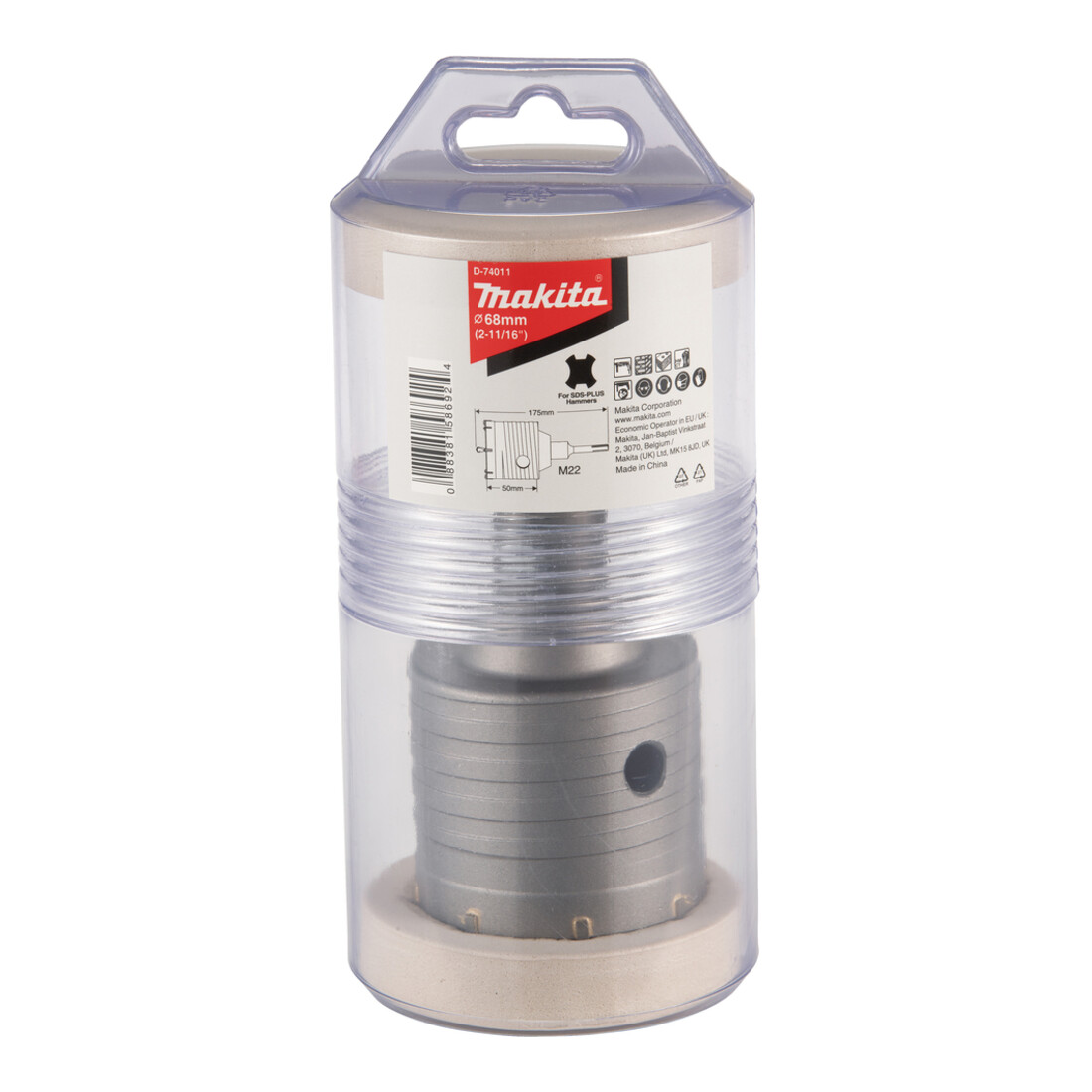 Makita Set de couronnes creuses HM 68 mm