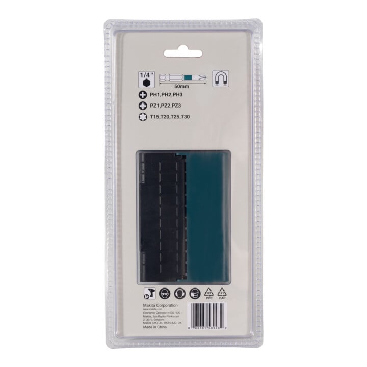 Makita Set de embouts Impact Black 10 pièces, PH/PZ/T