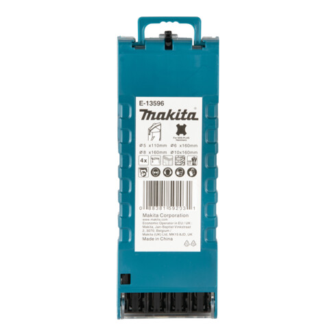 Makita Set de forets à pierre SDS-PLUS 4 pièces Ø 5/6/8/10 mm