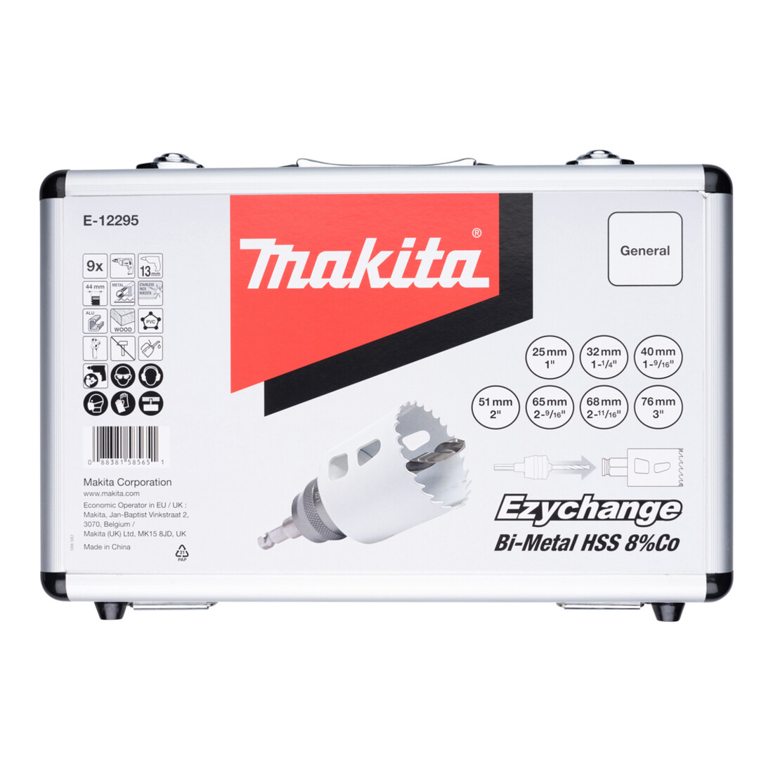 Makita Set de scies-cloches BiM EZYCHANGE universel 9 pièces Ø 25-76 mm • Profondeur de coupe 44 mm