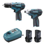 Makita Set di trapani e avvitatori a percussione a batteria LCT204J-1