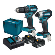 Makita set d'outils sans fil 18V DLX2221JX2 perceuse à percussion sans fil DHP483 et clé à chocs sans fil DTD155 avec 2 batteries 3.0Ah-1