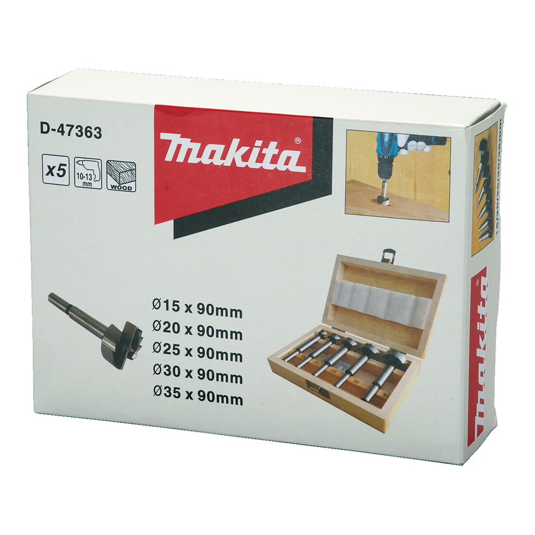Makita set forstner-bits D-47363
