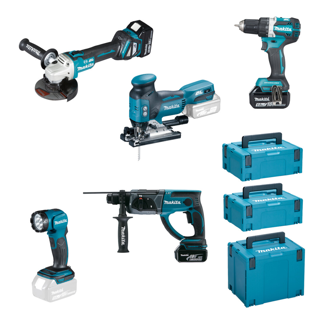 Makita Set speciale a batteria LXT® 18V DLX5066TJ