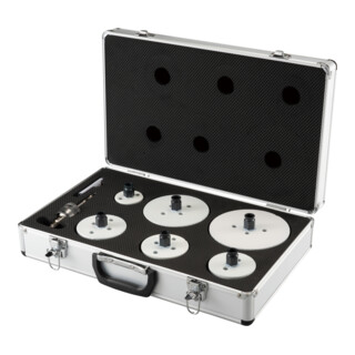 Makita Set universel de scies-cloches BiM EZYCHANGE 8 pcs Ø 51-133 mm • Prof. de coupe 44 mm