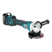 Makita Smerigliatrice angolare a batteria DGA513RTJ 18V/5,0 Ah, 2 batterie + caricabatterie in MAKPAC-4