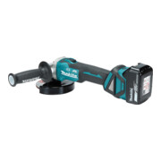 Makita Smerigliatrice angolare a batteria DGA513RTJ 18V/5,0 Ah, 2 batterie + caricabatterie in MAKPAC-4