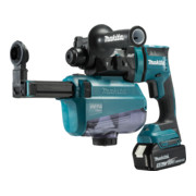 Makita snoerloze combihamer voor SDS-PLUS 18 V / 5,0 Ah, 2 accu + lader in MAKPAC DHR182RTWJ