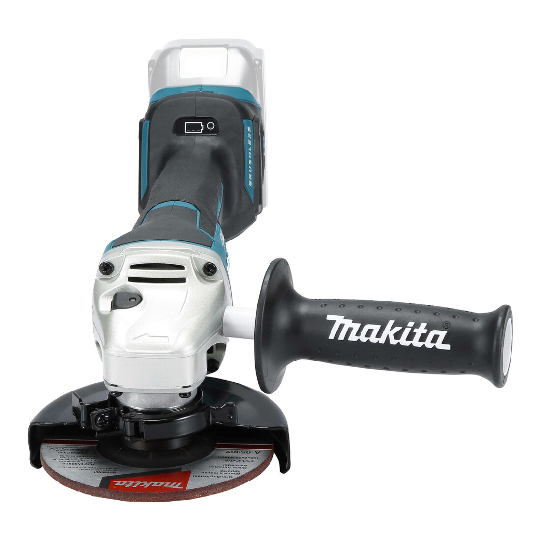 Makita snoerloze haakse slijper DGA517Z 18.0 V met peddelschakelaar (zonder accu, zonder lader)