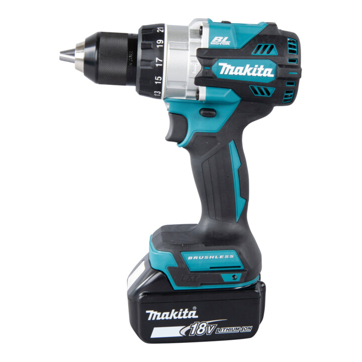 Makita snoerloze klopboormachine 18V / 5.0 Ah, 2 accu + lader in MAKPAC DHP486RTJ
