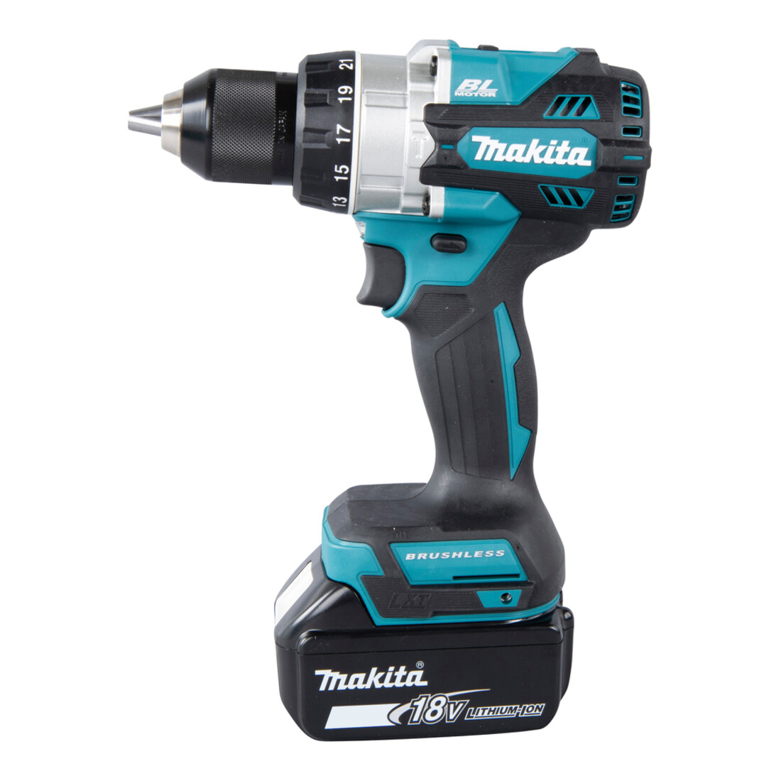 Makita snoerloze klopboormachine 18V / 5.0 Ah, 3 accu + lader in MAKPAC DHP486RT3J