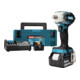 Makita snoerloze slagmoersleutel 18V / 5.0 Ah, 2 accu + lader in MAKPAC-1