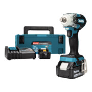 Makita snoerloze slagmoersleutel 18V / 5.0 Ah, 2 accu + lader in MAKPAC
