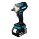 Makita snoerloze slagmoersleutel 18V / 5.0 Ah, 2 accu + lader in MAKPAC-1