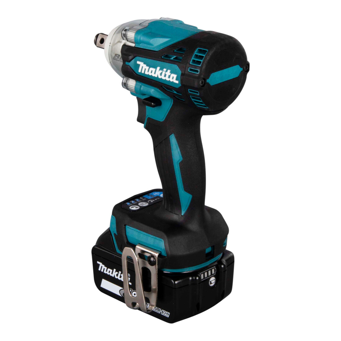 Makita snoerloze slagmoersleutel 18V / 5.0 Ah, 2 accu + lader in MAKPAC